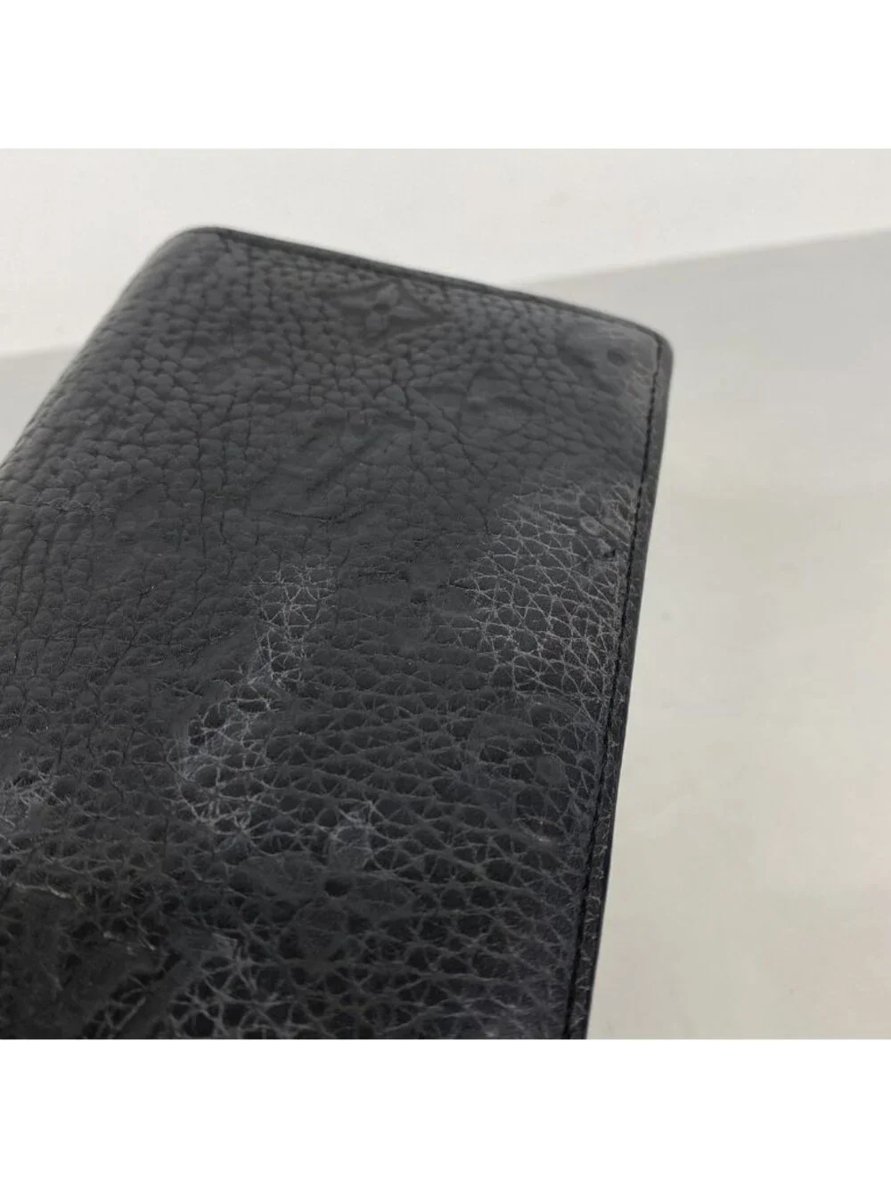 Louis Vuitton Wallet Monogram Taurillon Portefeuille Brazza Black